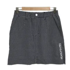PEARLY GATES(パーリーゲイツ) ミニスカート サイズ0 XS レディース美品  ダークネイビー×白 チェック柄