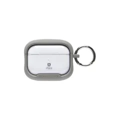 【新品】 iFace Reflection AirPods Pro 第2/1世代 専用 ケース ポリカーボネート クリアケース (グレー)【 耐衝撃 カラビナ付き アイフェイス airpodsプロ 第一/二世代 】 0