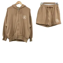 gelato pique(ジェラートピケ) レディースパンツセットアップ レディース - ライトブラウン 刺繍/クマ/ウエストゴム