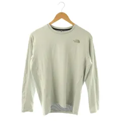 ザノースフェイス THE NORTH FACE NT61912 ロングスリーブフラッシュドライクルー Tシャツ カットソー 長袖 ロゴ M グレー /HK