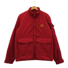 【中古】AVIREX USMC ユーティリティー パディングジャケット XL レッド アヴィレックス[92]