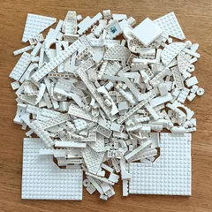 レゴ 正規品 中古 まとめ売り 約700g 白 大量 レゴブロック【管理番号：3416】