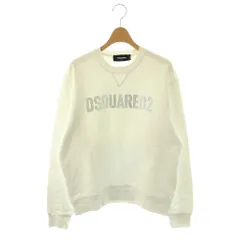ディースクエアード DSQUARED2 スウェット トレーナー ラインストーン プルオーバー 長袖 S 白 /HK ■GY42