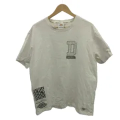 ディッキーズ Dickies Tシャツ XXL 白 ホワイト 半袖 ラウンドネック ロゴ バックプリント カットソー /PP ■ECB002