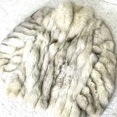 ブルーフォックス　毛皮　ファーコート　サガフォックス　レディース