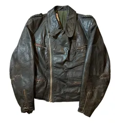 50s riders leather jacket double made in Germany / 50年代 ライダース レザージャケット ダブル ドイツ製【F25】