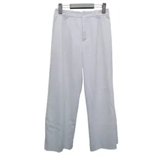 LOWRYS FARM ワイドパンツ Mサイズ ホワイト レディース ローリーズファーム 白パンツ イージーパンツ きれいめ カジュアル 春夏 人気