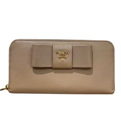 ✨新品未使用✨ PRADA 長財布 サフィアーノ リボン アイコン ラウンド ✨新品未使用✨ PRADA 長財布 サフィアーノ リボン アイコン ラウンド