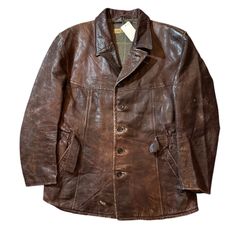 希少90s XL相当◎DIKARPA ロングレザーコート 羊革 ラムレザー 美品