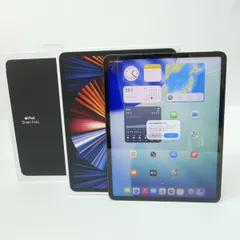 SIMフリー iPad Pro 12.9インチ 第5世代 Wi-Fi+Cellular 2TB MHRD3J/A スペースグレイ (カバー付き) ※中古/利用-