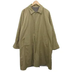 センスオブプレイス バイ アーバンリサーチ Sense of Place by Urban Research リバーシブルステンカラーコート ロング丈 チェック柄 L ベージュ グレー AA86-17Y033