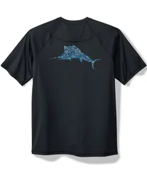 トッミーバハマ メンズ トップス シャツ トール Tシャツ グラフィック Tommy Bahama Big Tall Chill Time Surf Short Sleeve Graphic TShirt Jet Black ブラック