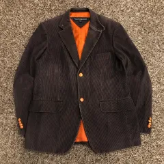 38R Tommy Hilfiger トミーヒルフィガー コーデュロイ ブレーザー ジャケット 100