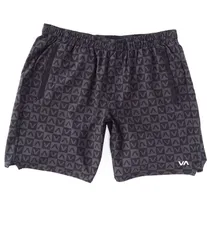 ルーカ メンズ ボトムス ハーフパンツ・ショーツ プリント ショートパンツ RVCA Yogger Performance Stretch 17 Outseam Print Walk Shorts Bのサムネイル