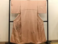 平和屋着物■訪問着　絞り　スワトウ刺繍　御所車花文　金彩　正絹　逸品　BAAW6957mz