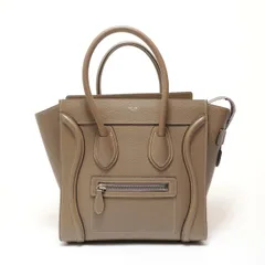 CELINE セリーヌ ハンドバッグ ラゲージ マイクロ レザー【中古】
