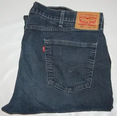 送料無料! USED Levis リーバイス 505 デニム インディゴブルー W42 ビックサイズ 　L-112