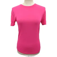 ザラ ZARA タグ付き Tシャツ カットソー 半袖 無地 クルーネック M ピンク ■MET2
