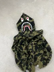 A BATHING APE 00s FIRSTカモフラージュ 迷彩柄 シャーク ジップアップ
