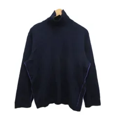 ポールスミスジーンズ Paul Smith JEANS セーター ニット ハイネック ライン 紺 ネイビー M ■YHS2