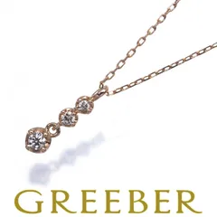 4℃ ネックレス ダイヤ ダイヤモンド 3P K10PG #189944