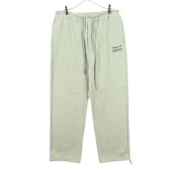 美品 SHINYAKOZUKA シンヤコヅカ コットン 日本製 ワンポイントロゴ スウェットパンツ S グレー メンズ 古着