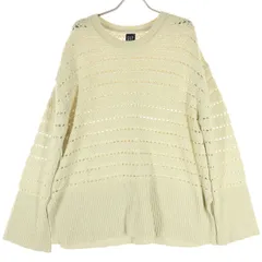 美品 GAP ギャップ 長袖 ニット L ベージュ系 メンズ 古着