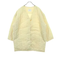 美品 Discoat ディスコート 長袖 中綿ジャケット F クリーム レディース 古着のサムネイル