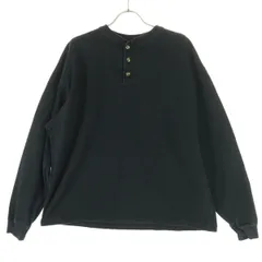 FREAK'S STORE フリークスストア 長袖 ヘンリーネック シャツ M ブラック プルオーバー メンズ 古着