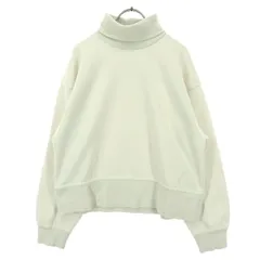 ZARA ザラ 長袖 タートルネック トレーナー M ホワイト スウェット レディース 古着