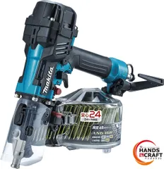 ♪【未使用品】マキタ　AN636HM　高圧エア釘打ち機　エアダスタ付　青　makita【新古品】【中古】のサムネイル