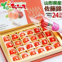 【予約/5月上旬(5月5日)～順次出荷】 2026 母の日 山形県産 さくらんぼ 佐藤錦 (加温ハウス栽培/秀品/Mサイズ/24粒入り/常温便) ギフト 贈り物 プレゼント 赤いカーネーション 母の日メッセージカード 産地直送 果物 フルーツ お取り寄せ