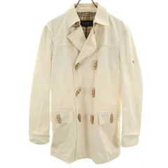 BURBERRY BLACK LABEL バーバリーブラックレーベル トグルボタン ダブルブレスト ジャケット L 生成り 三陽商会 メンズ 古着のサムネイル