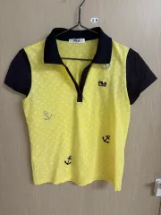 FILA フィラ 앵커 パータン 半袖 カラーTシャツ イェロー 90