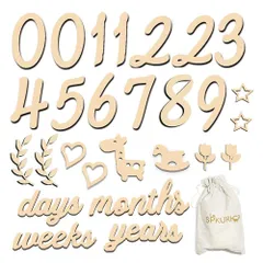 【人気商品】記念写真 出産祝い 撮影道具 27枚セット 月齢カード 成長記録 月齢カード 記念日フォト マンスリーカード プレゼント ウッドレター ニューボーンフォト 木製 誕生日 レターバナー 月齢フォト 月齢フォトグッズ