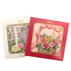 フェイラー FEILER 未開封 2点セット ハンカチ ハンドタオル タオル地 花がら マルチカラー ■GY99