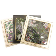 フェイラー FEILER 3点セット 未開封 ハンカチ ハンドタオル タオル地 花がら マルチカラー ■GY99