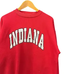 90s ビンテージ カレッジ ラバー カレッジプリント スウェット L USA製 レッド 90年代 アメリカ製 vintage トレーナー