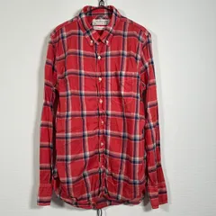 日本製 00s Y2K REMI RELIEF コットンシャツ タータンチェック レッド赤 サイズM