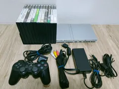 【まとめ売り】薄型PS2本体 箱・説明書付きソフト12本セット プレイステーション2 SCPH-75000 シルバー テイルズ ニードフォースピード みんなのゴルフ
