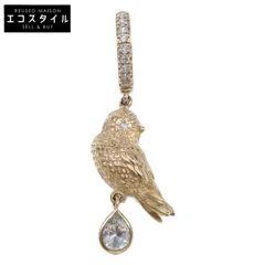 PASCALE MONVOISIN パスカルモンヴォワザン 【美品】Au375 PALERME HOOP BIRD ダイヤモンド ホワイトサファイア 片耳 シングル