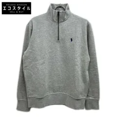 POLO RALPH LAUREN ポロ ラルフローレン 23年 ｸﾞﾚｰ ﾊｰﾌｼﾞｯﾌﾟ ﾌﾘｰｽ ｽｳｪｯﾄｼｬﾂ M　