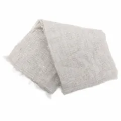 アンテプリマ ANTEPRIMA 大判マフラー ストール スカーフ フリンジ スパンコール グレー系