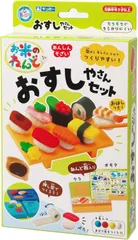 ★おすしやさんセット★　お米のねんど　462-336　ギンポー  銀鳥産業　お寿司屋さん　粘土遊び　おままごと　4973107881260のサムネイル
