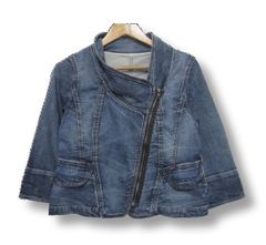 近年美品センソユニコキューブキューブデニムテレコポンチジャケット 