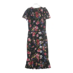 DOLCE & GABBANA (ドルチェアンドガッバーナ) ボタンデザイン ショートスリーブ ワンピース レディース F64X6Zのサムネイル