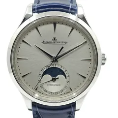 【栄】ジャガールクルト マスターウルトラスリム 36mm Q1248421 SS レザーベルト シルバー支 自動巻き メンズ 男性 箱 保証書のサムネイル