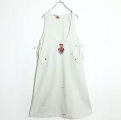 ピンクハウス☆ニット&ドット付きレースのキャミソール レースの段々