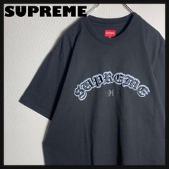 supreme 赤刺繍×紺色 オールドイングリッシュ ショーツ ナイロンパンツ