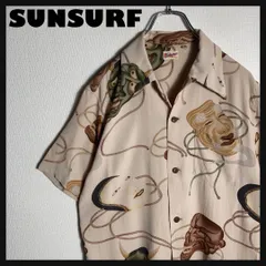 SUNSURF アロハシャツ 開襟 半袖 般若 能面 翁 ベージュ M. SUNSURF アロハシャツ 開襟 半袖 般若 能面 翁 ベージュ M - メルカリ